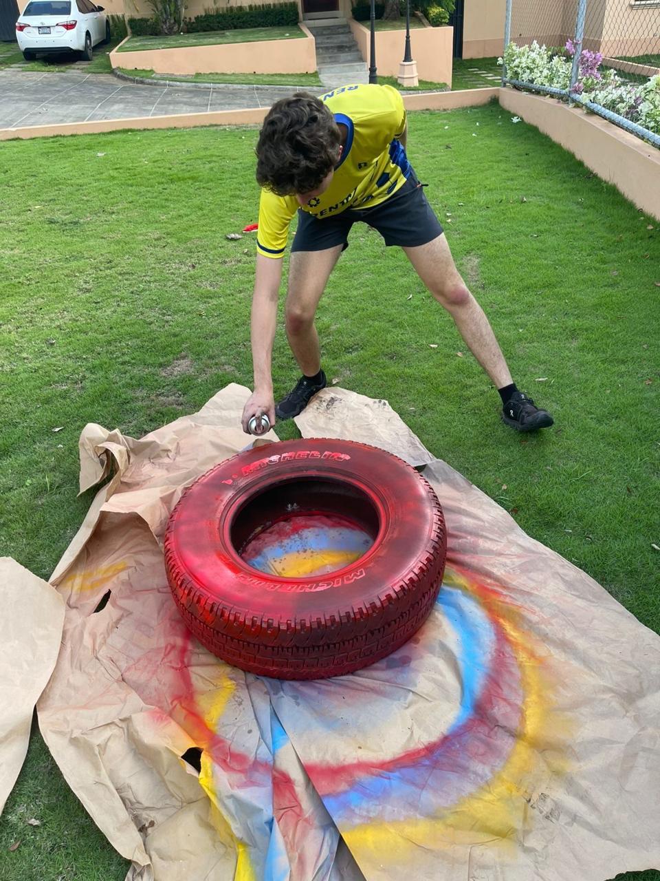 Swings behind-the-scenes work during the Engineers for Hope school transformation