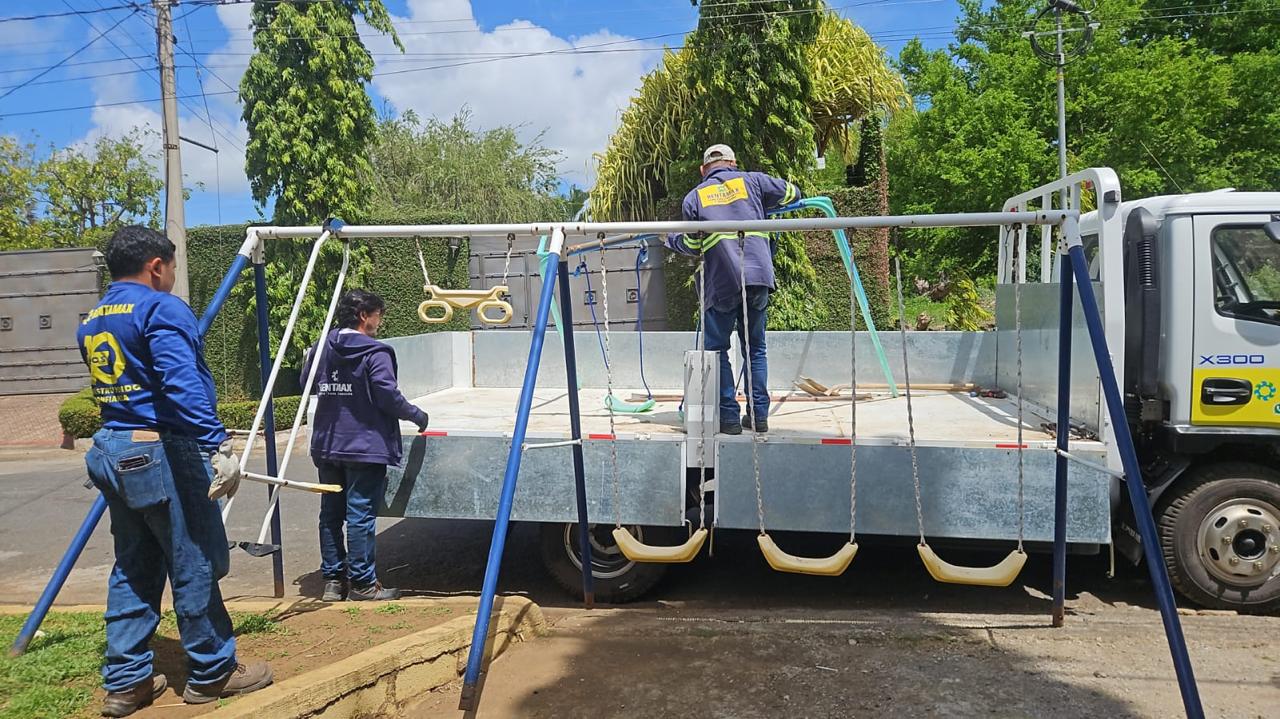Swings behind-the-scenes work during the Engineers for Hope school transformation
