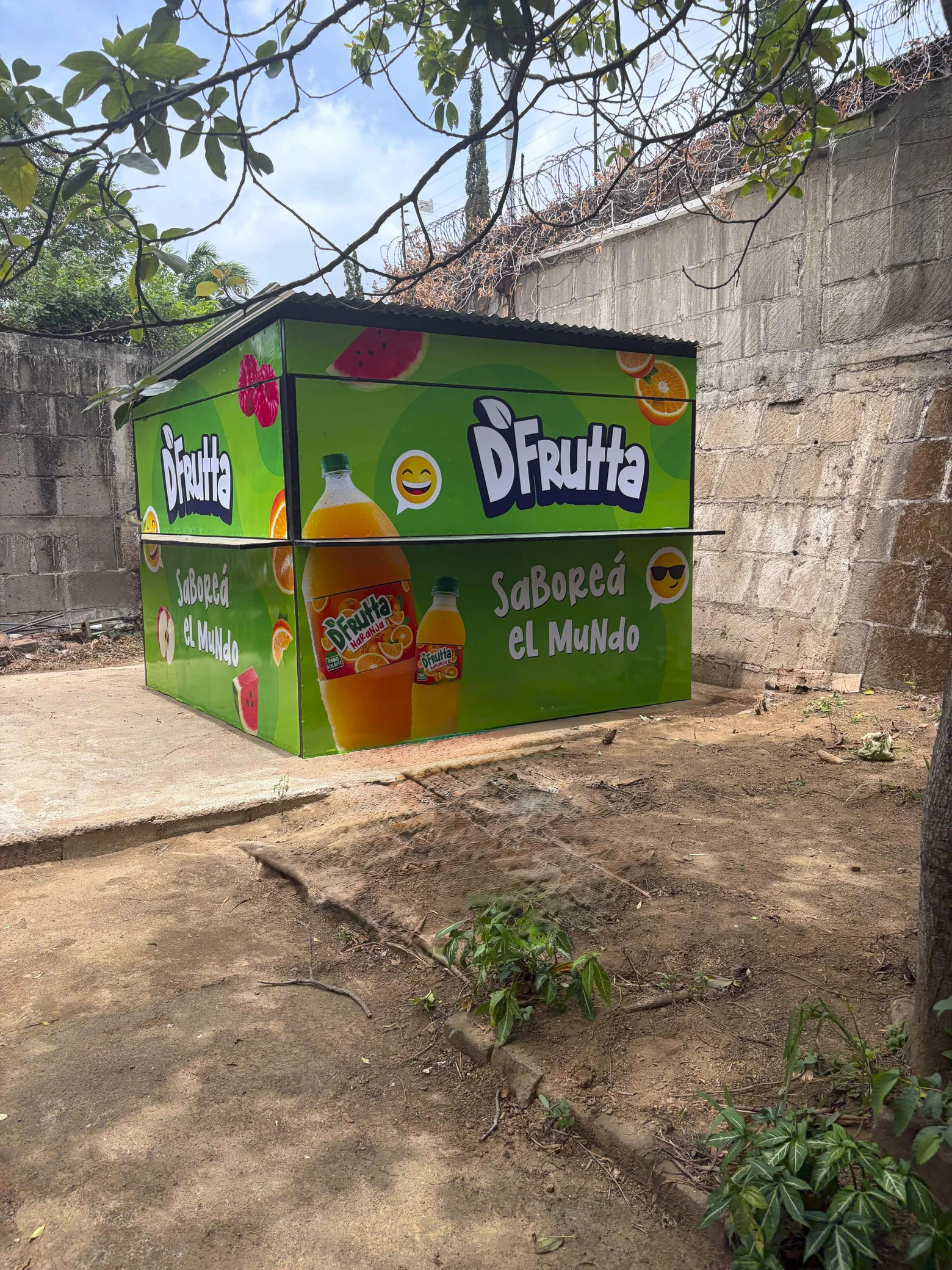 Completed school kiosk after the replacement project